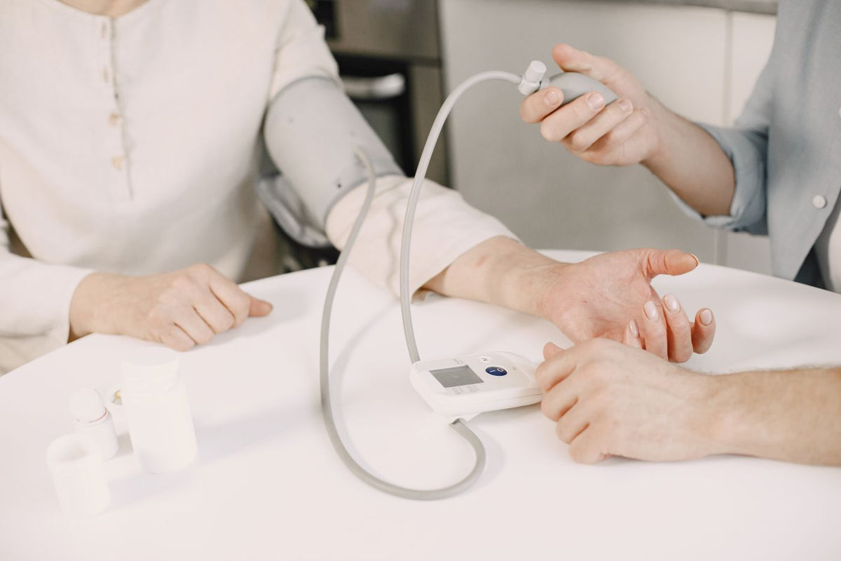 Checking blood pressure at home