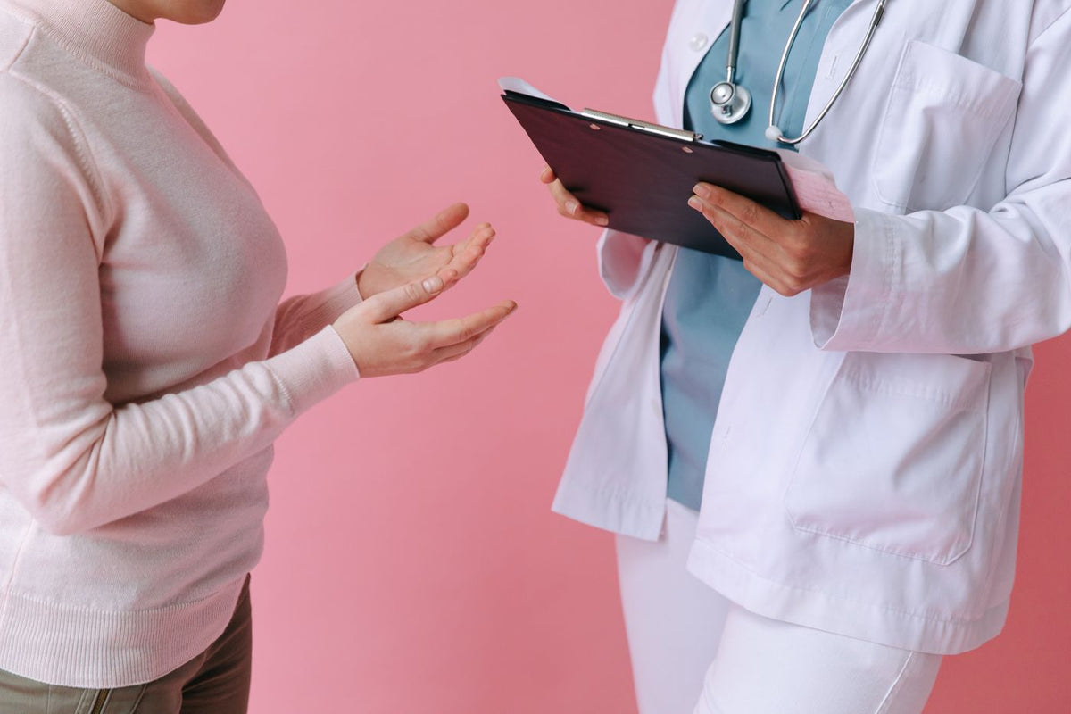 A patient in a consultation with a doctor